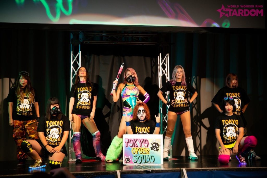 Hana Kimura was the leader of her own faction at Stardom, Tokyo Cyber Squad. Image credit: Hana Kimura's Twitter account