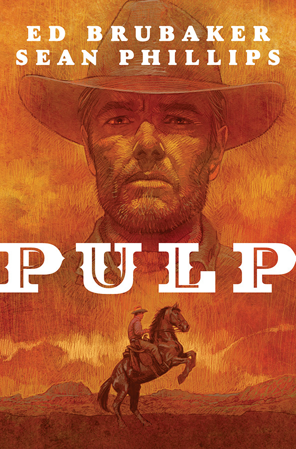 "Pulp" is a graphic novel by Brubaker and Phillips. Image credit: Image Comics