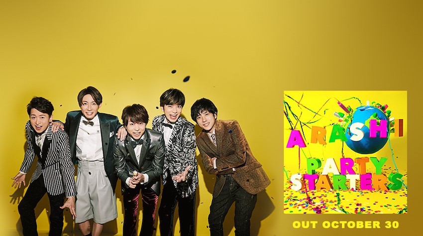 Get ready to party, ARASHIANS! "Party Starters," the latest single of the popular five-member Japanese boy band ARASHI, is finally here. Image credit: Johnny & Associates