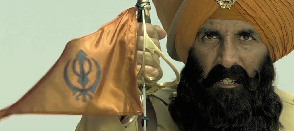 The legendary Battle of Saragarhi, the last stand on Sept. 12, 1897 of 21 soldiers of the 36th Sikhs of the British Indian Army against at least 10,000 Afridi and Orakzai Pashtun tribesmen, is brought to life by the 2019 Indian Hindi-language film "Kesari".Ashay Kumar as Havildar Ishar Singh. Image credit: IMDb 