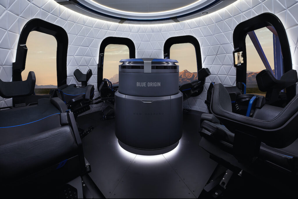 When space travel becomes more affordable, would you be willing to book a flight and go on a vacation that is literally out of this world? Image credit: Blue Origin