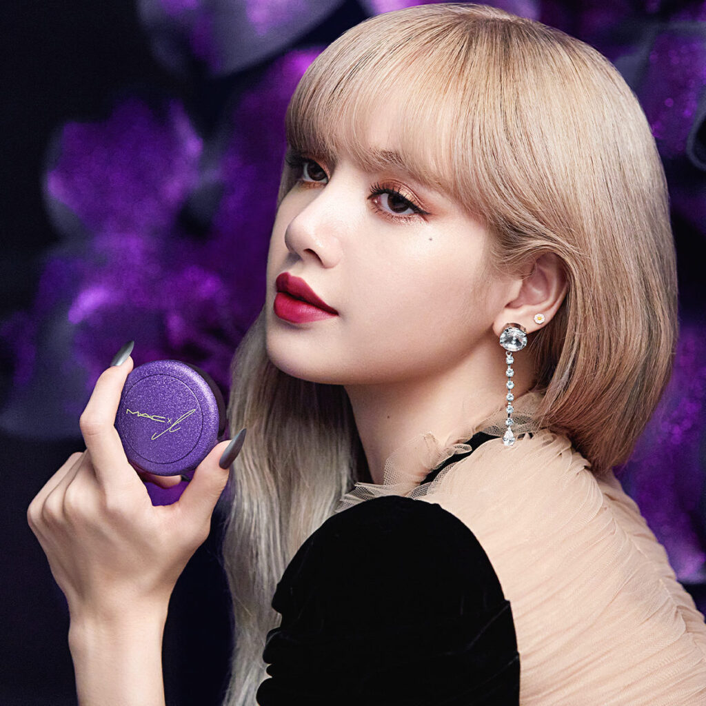 BLACKPINK main dancer and MAC Cosmetics global brand ambassador Lisa has designed her very first M·A·C collection, which even includes paw-printed pigments named after her beloved cats. Image credit: MAC Cosmetics